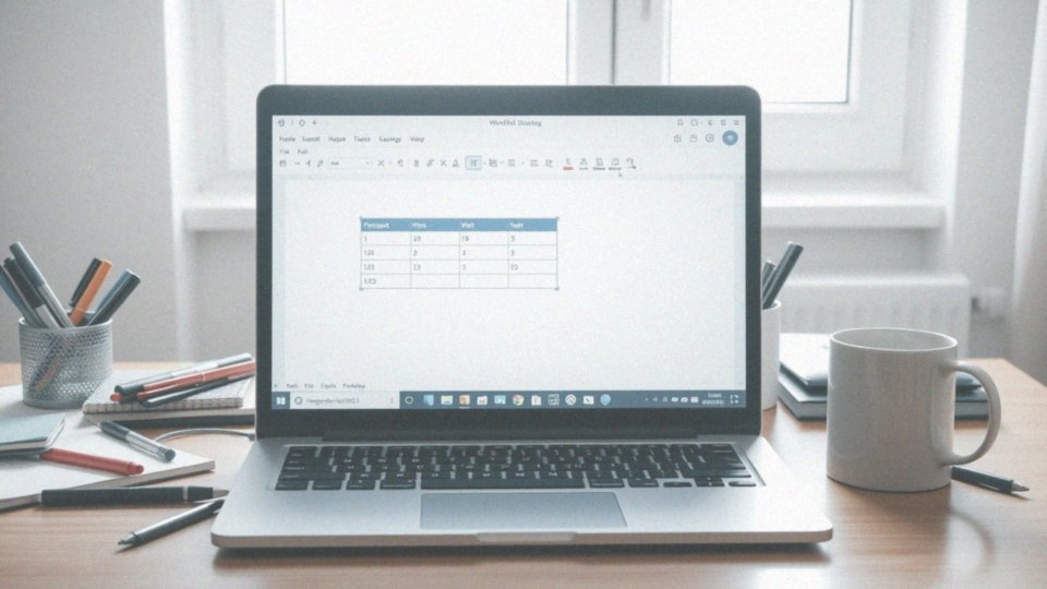 Jak edytować dane w tabeli WordPad?