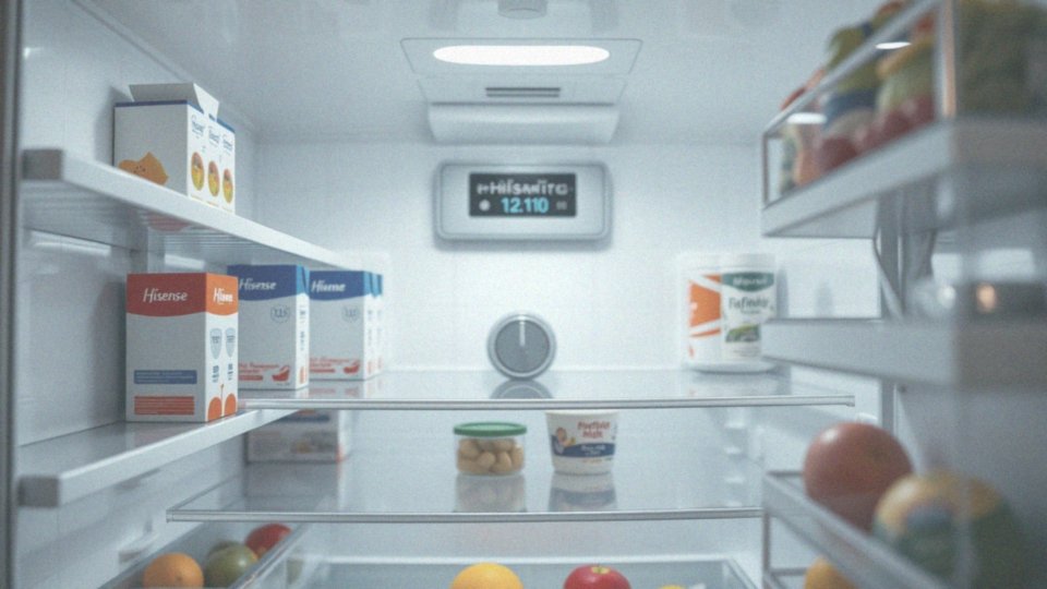 Co oznaczają różne ustawienia temperatury w lodówce Hisense?